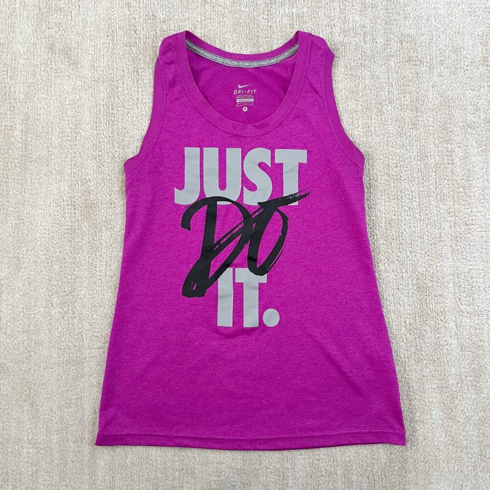 Nike Dri Fit JDI Just Do It Pink Tank Top S